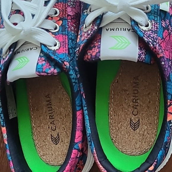 OCA Low Night Floral Print Canvas Sneaker 7 - Picture 3 of 6